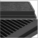 Compatible with Jeep Cherokee XJ Reusable &amp; Washable Replacement High Flow Drop-in Air Filter (Red)