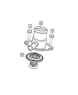 Engine Coolant Thermostat Housing - Mopar (53021536AC)
