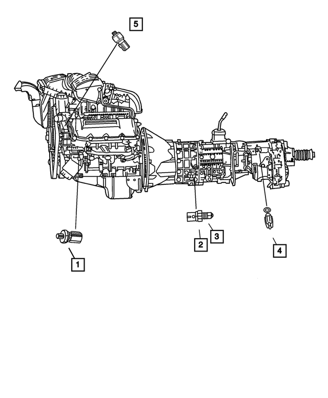 Back Up Lamp Switch - Mopar (83500629)